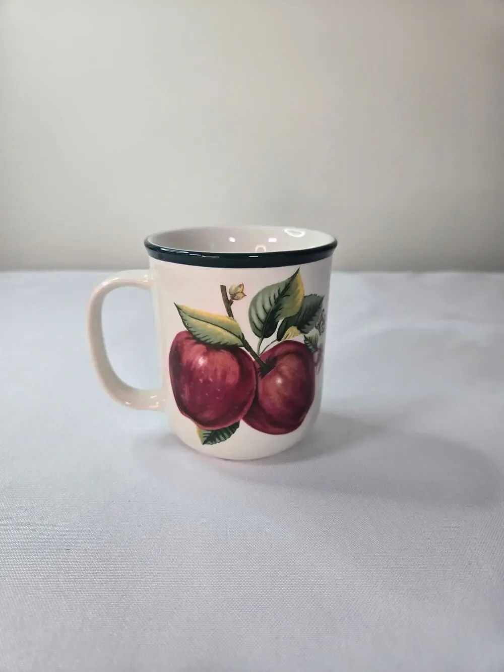 Casuals by China Pearl Apple Stoneware Mug Vintage